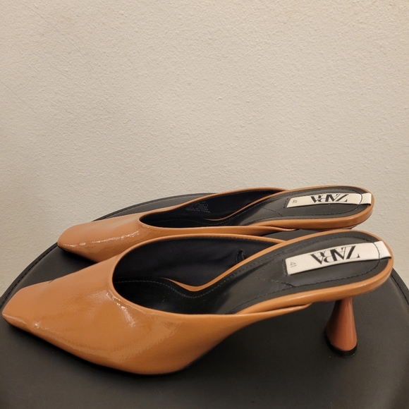 Zara Orange Mules - Picture 2 of 12